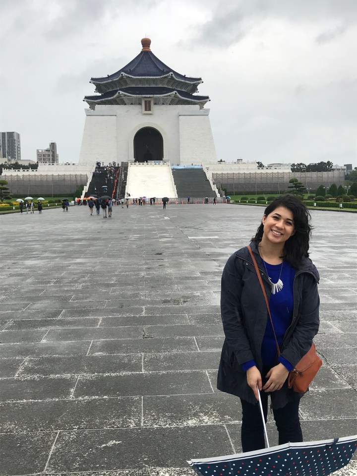 On democracy Road, In front of Chiang Kai-Shek Memorial Hall